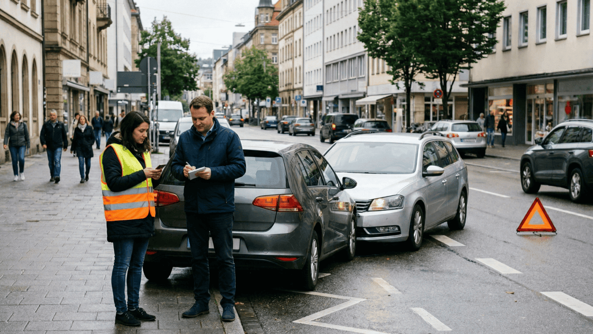 Unfall in Stuttgart oder Esslingen: Was Sie in den ersten 60 Minuten tun sollten